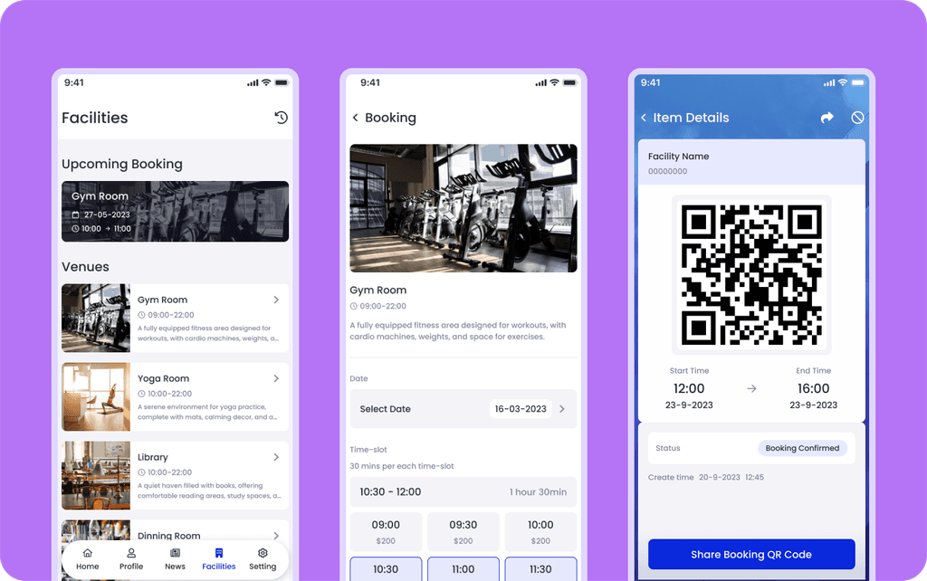 The system rebranded as a luxury clubhouse booking app