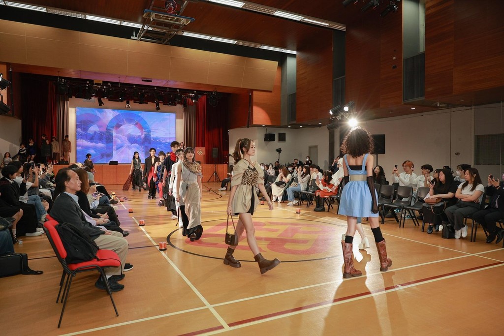 A university fashion show campaign event